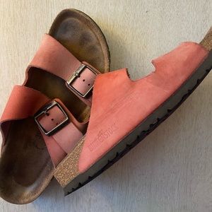 Birkenstock Arizona Red Suede